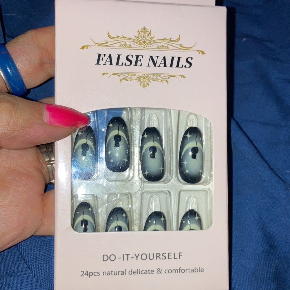 Néw Halloween cat false nails